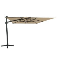 vrijhangende zweefparasol malta 300x400cm ecru