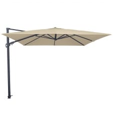 vrijhangende zweefparasol monaco flex iii 300×300 (ecru)