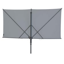 vrijhangende zweefparasol sun square 250×125 (light grey)