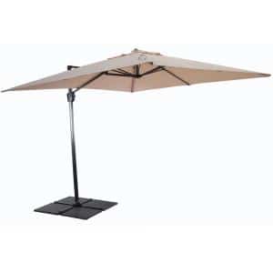 zweefparasol honolulu 250 x 250 cm taupe