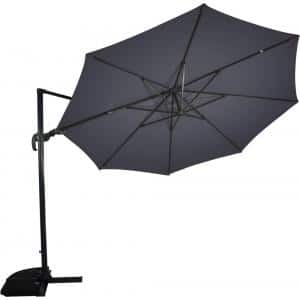 zweefparasol virgoflex 350 cm grijs