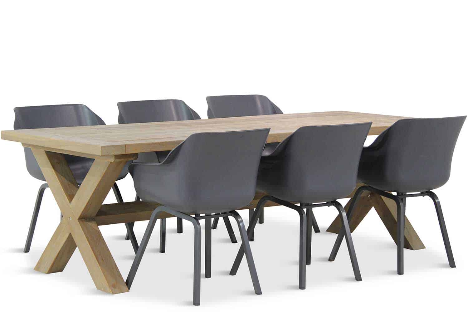 hartman sophie element/oregon 240 cm dining tuinset 7 delig