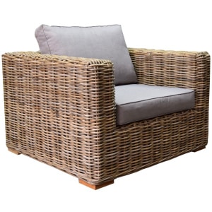 serva lounge tuinstoel naturel rotan southend