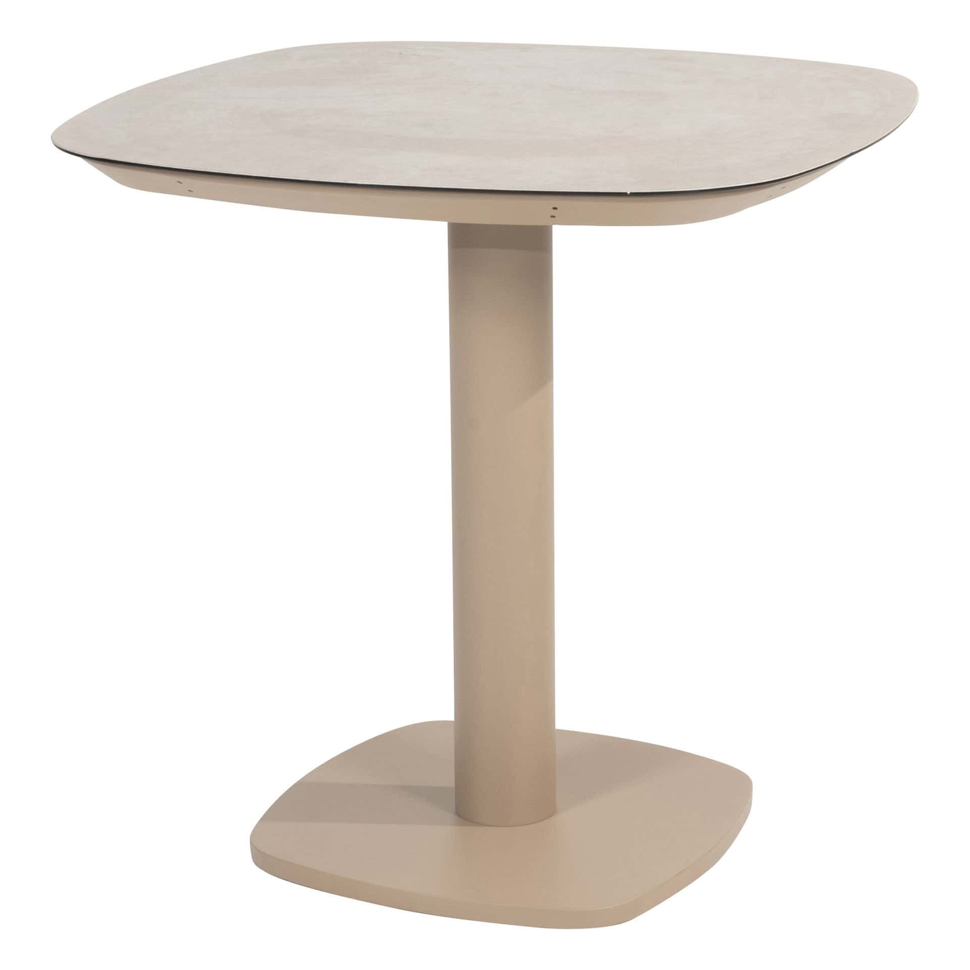 taste by 4so manolo tuintafel 75 x 75 cm met keramiek blad latte