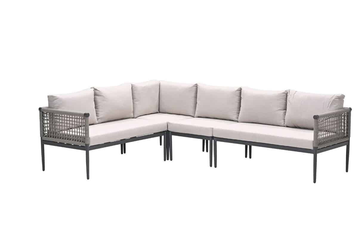 teramon lounge hoekset 4 delig desert sand zonder tafel