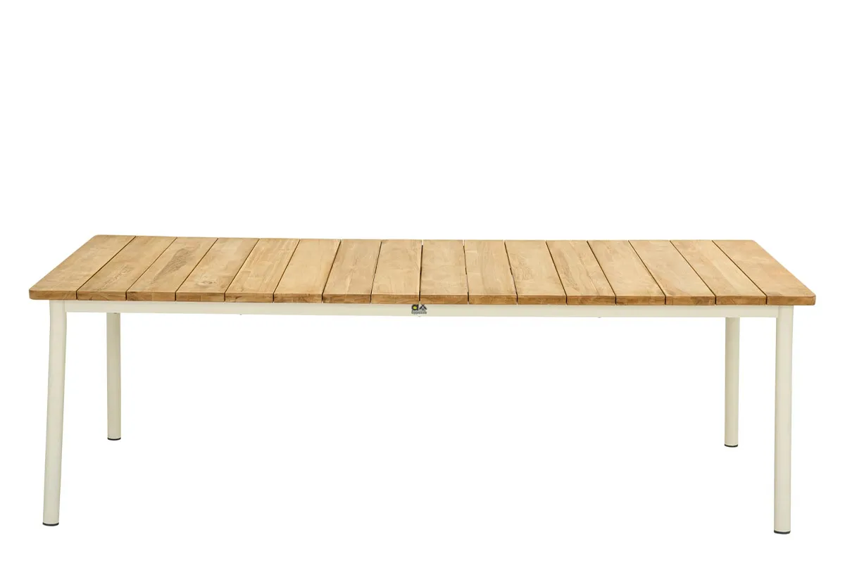 apple bee | tuintafel milou 240 x 100 cm | oyster teak