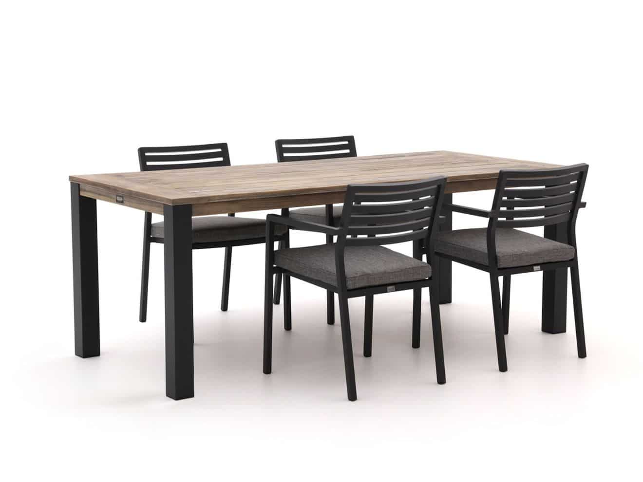 bellagio rumo/rough s 160cm dining tuinset 5 delig stapelbaar laagste prijsgarantie!