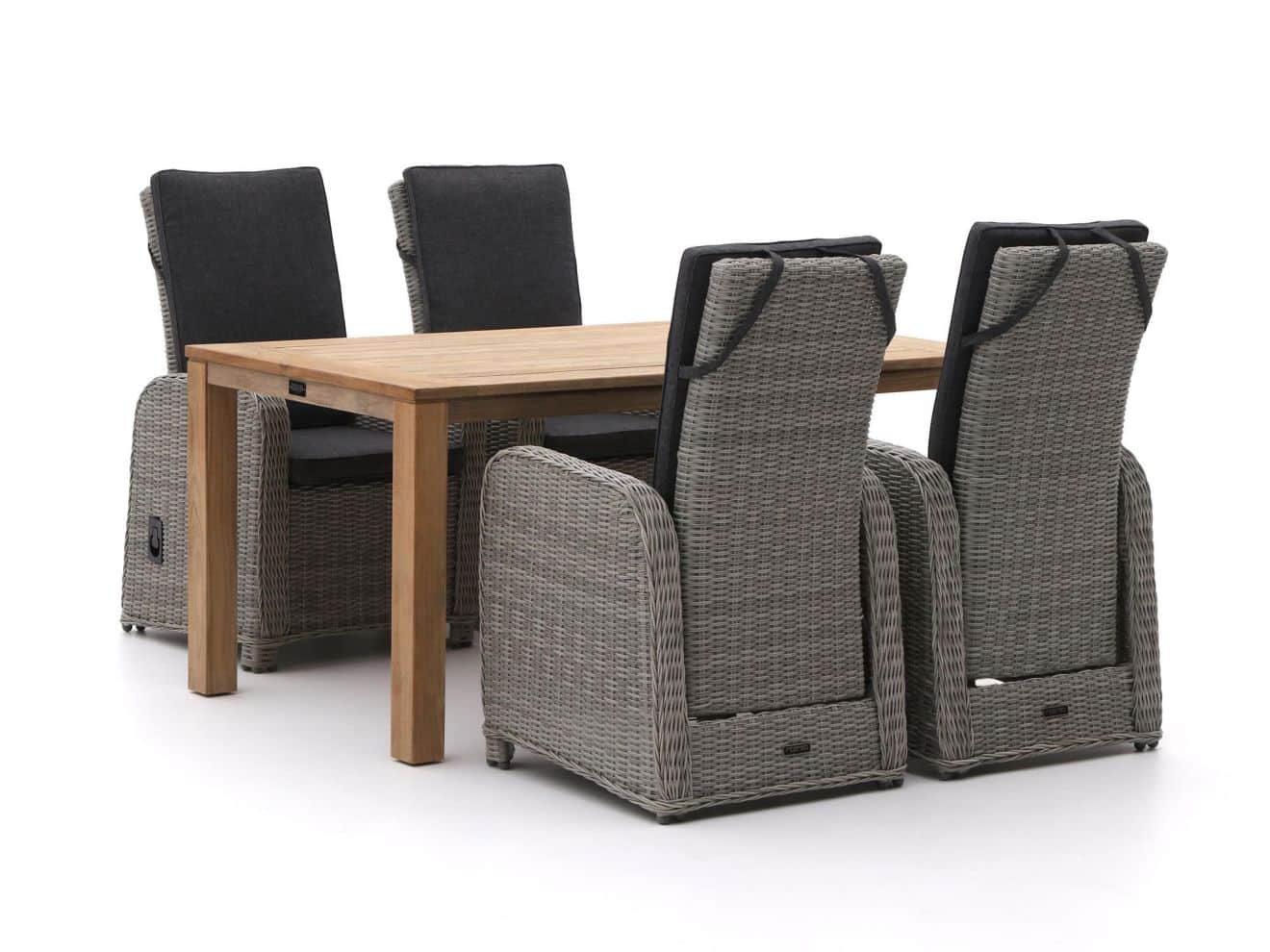 intenso umbria/rough s 160cm dining tuinset 5 delig verstelbaar laagste prijsgarantie!