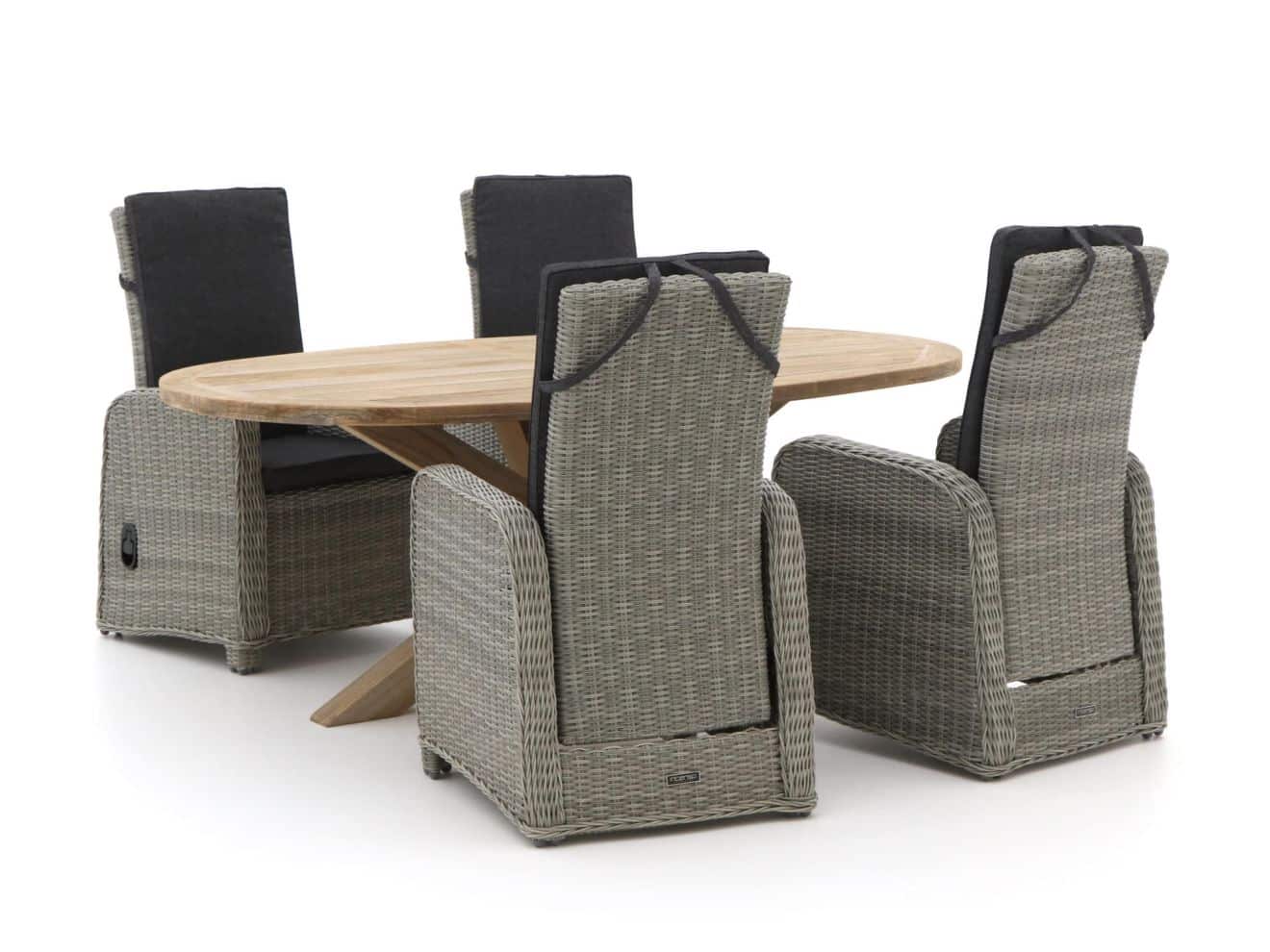 intenso umbria/rough y ellips 200cm dining tuinset 5 delig verstelbaar laagste prijsgarantie!