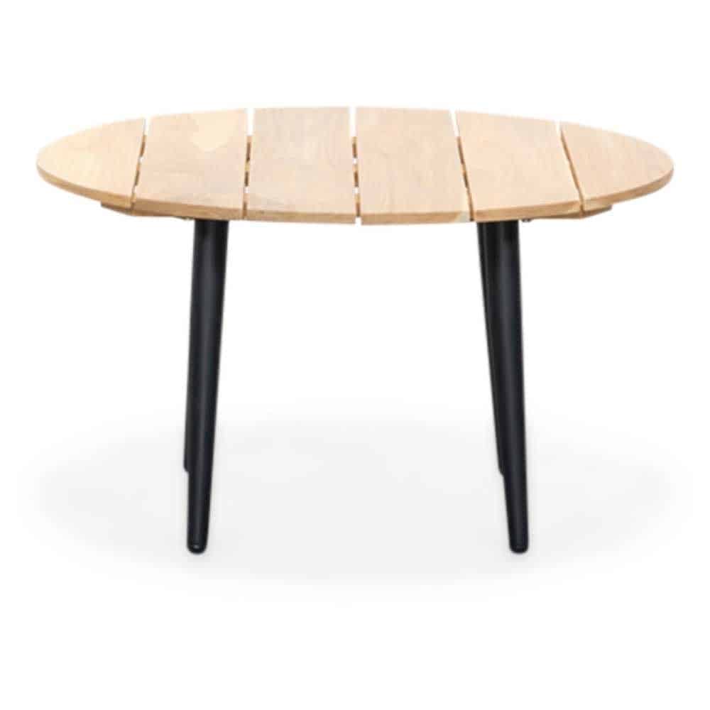 palermo bijzettafel | aluminium + teakhout | 75cm