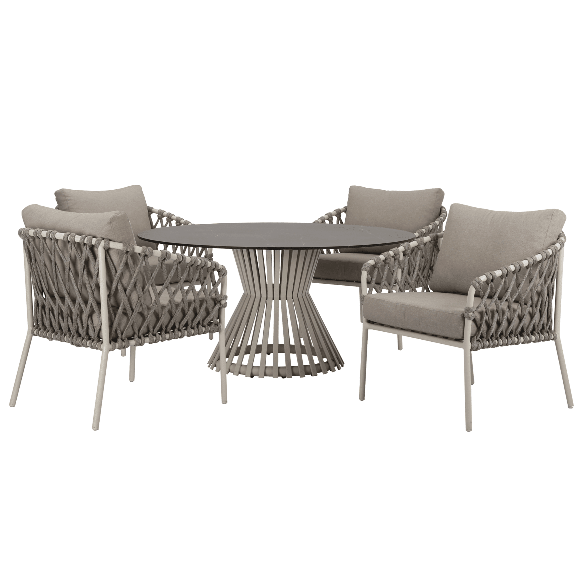 amalfi pasadena low dining tuinset 5 delig latte