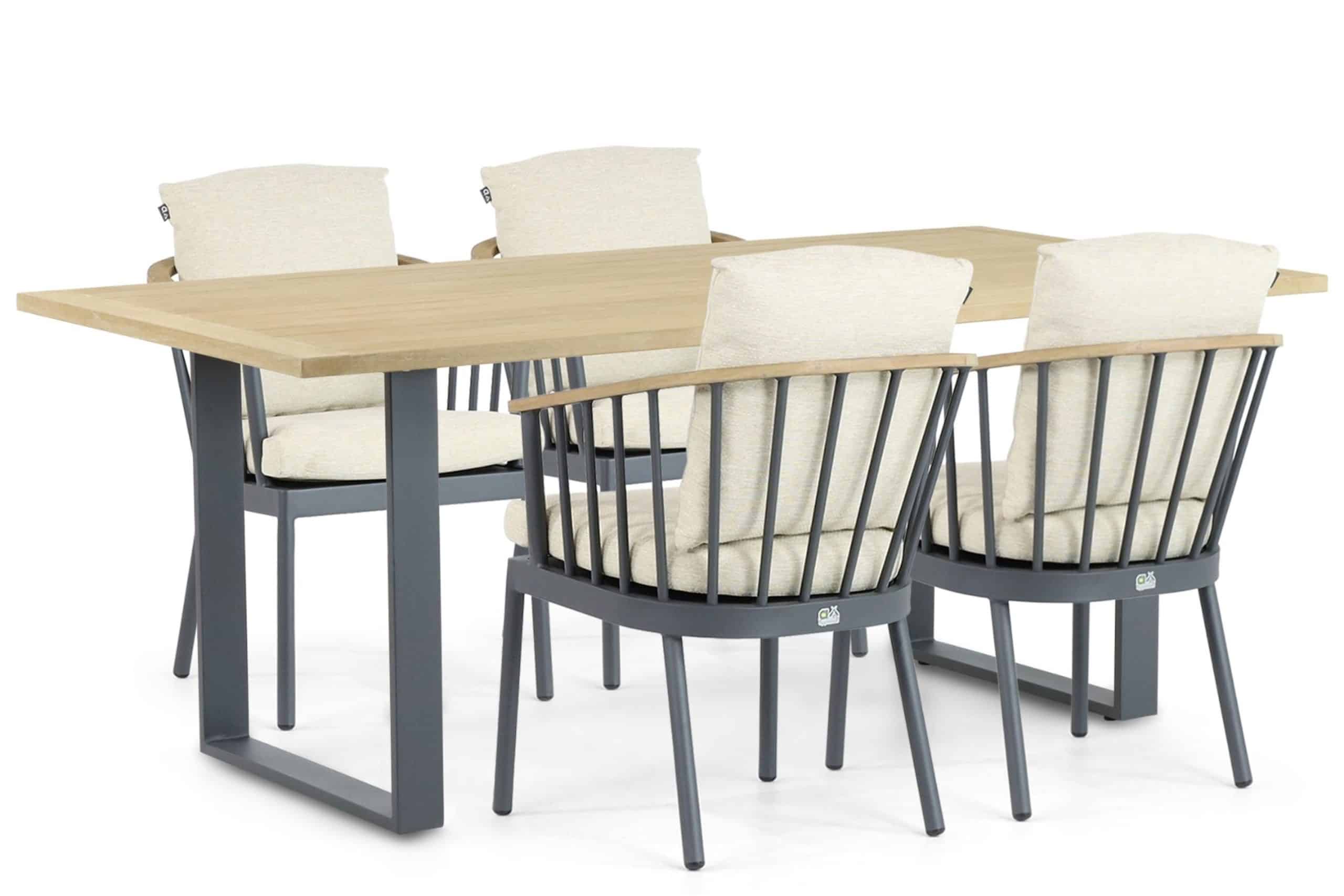 apple bee condor/condor 190 cm dining tuinset 5 delig