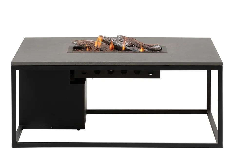 cosi | vuurhaard cosiloft 120 | black frame | grey alu top