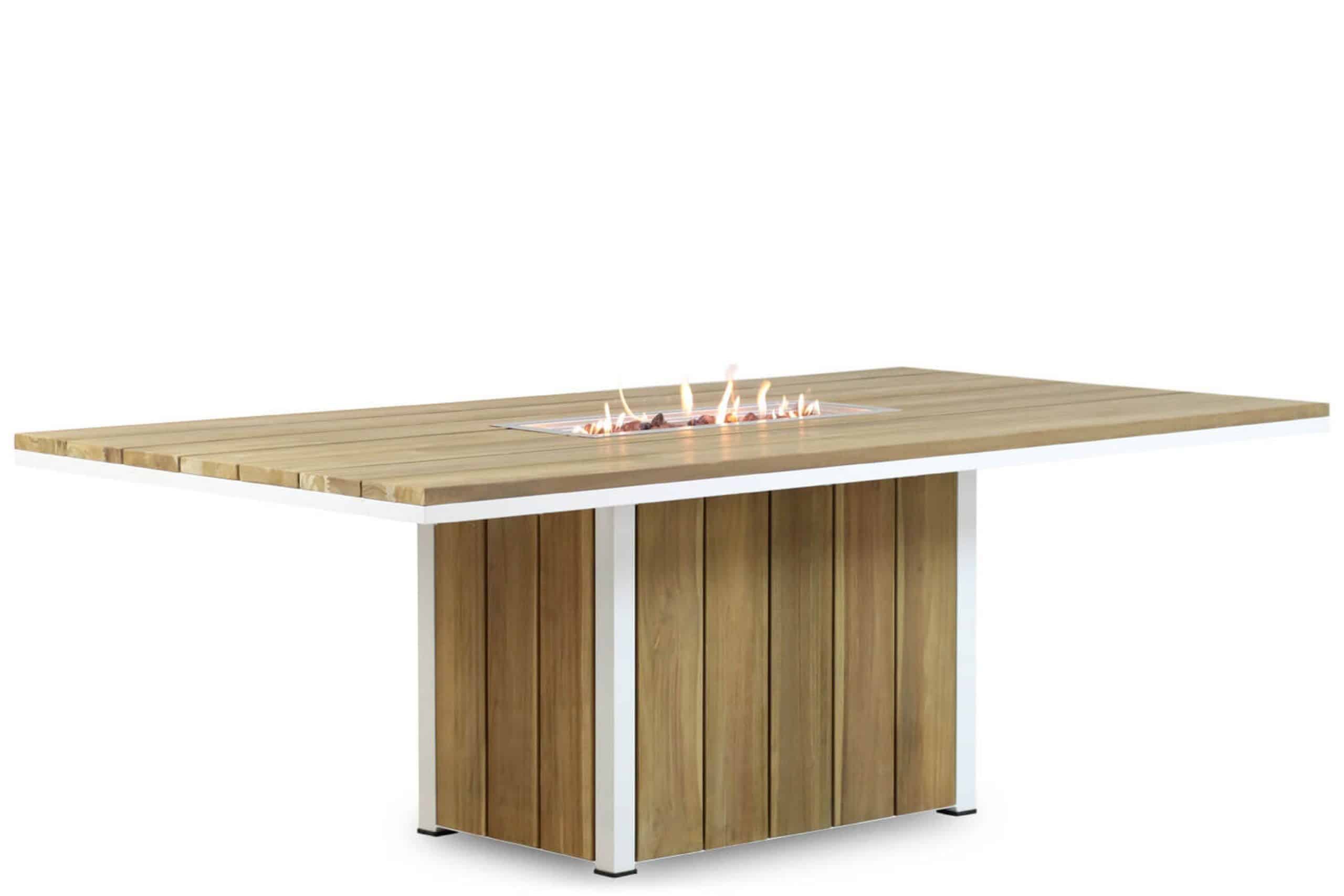 lifestyle seaside dining vuurtafel 220 x 115 cm
