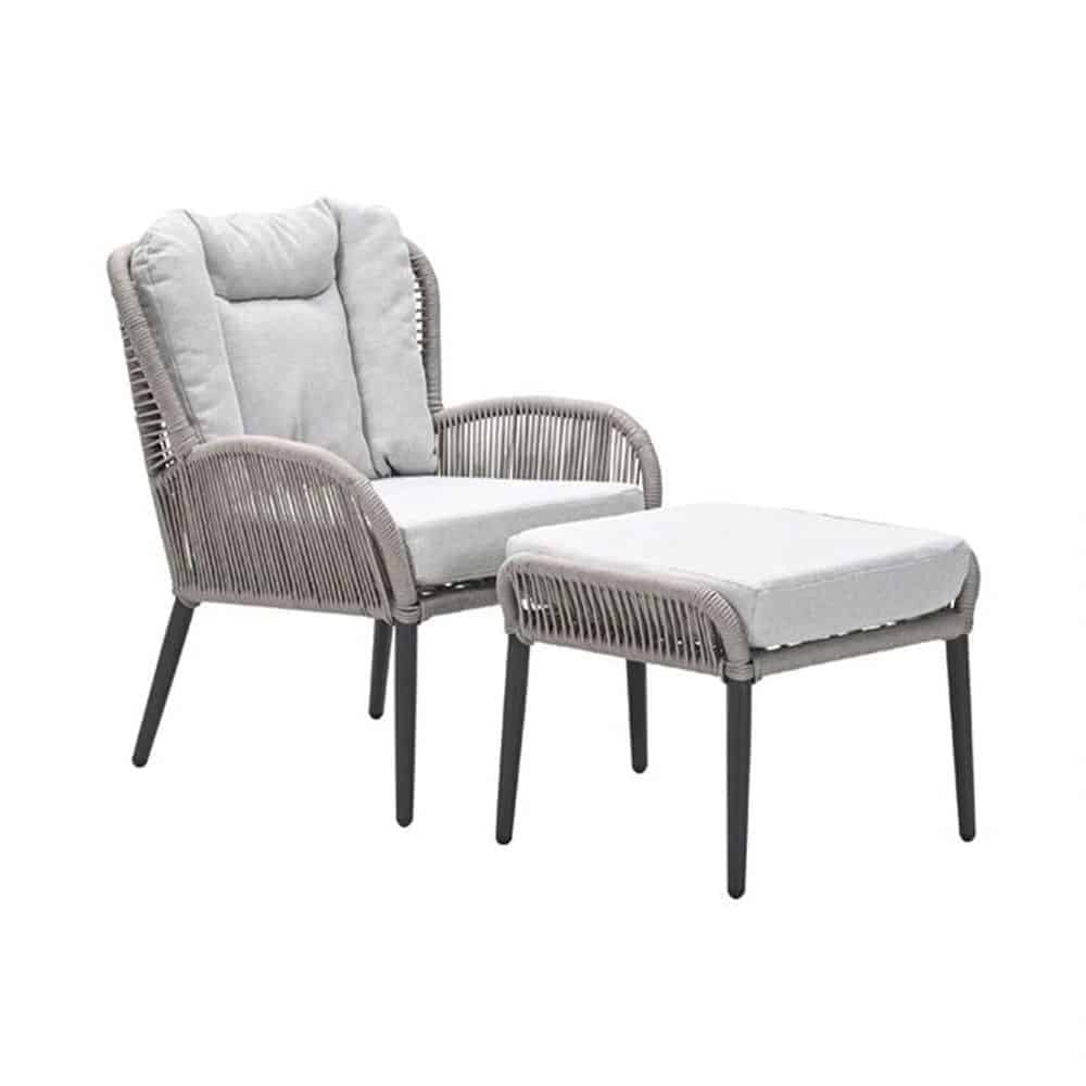 andorra fauteuil voetenbank valley sand garden impressions