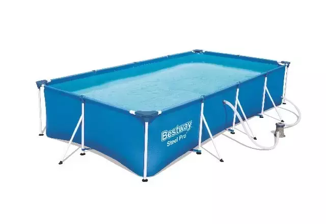 bestway zwembad rechthoek steel pro l400 x b211 x h81cm