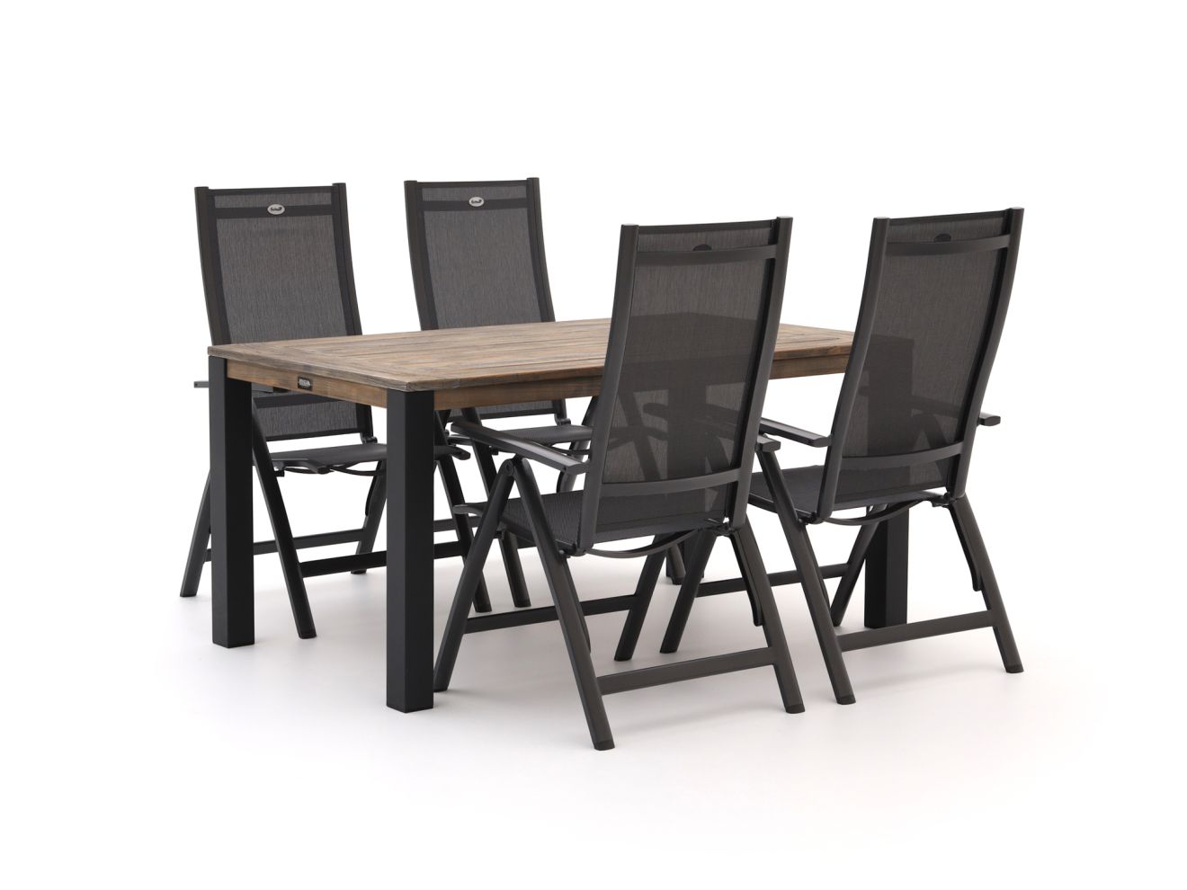 hartman troy/rough s 160cm dining tuinset 5 delig verstelbaar laagste prijsgarantie!