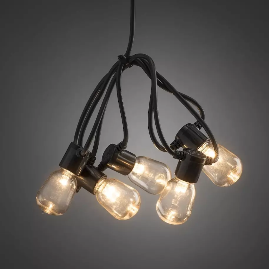 konstsmide party lichtsnoer 40 lampen extra warm wit