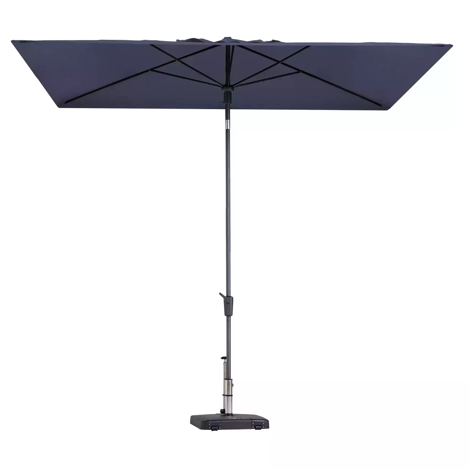 parasol mikros luxe rechthoek 200x300cm saffier blauw