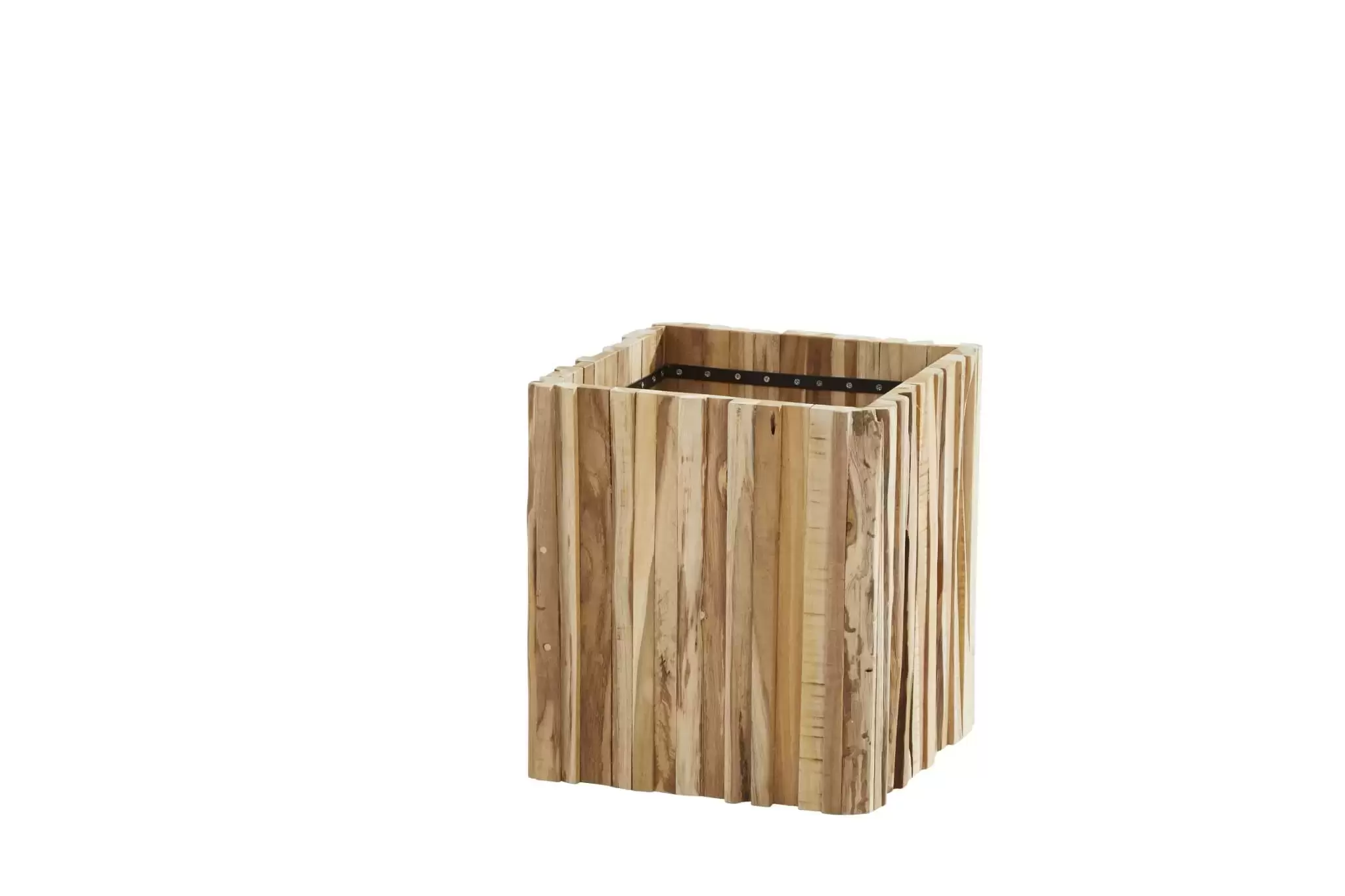 plantenbak miguel vierkant teak small