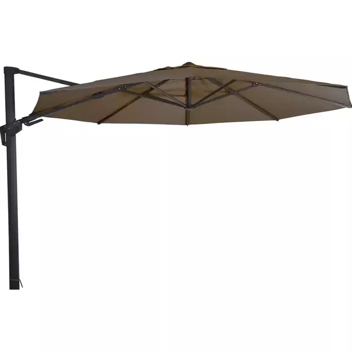 zweefparasol virgoflex rond Ø3,5m taupe