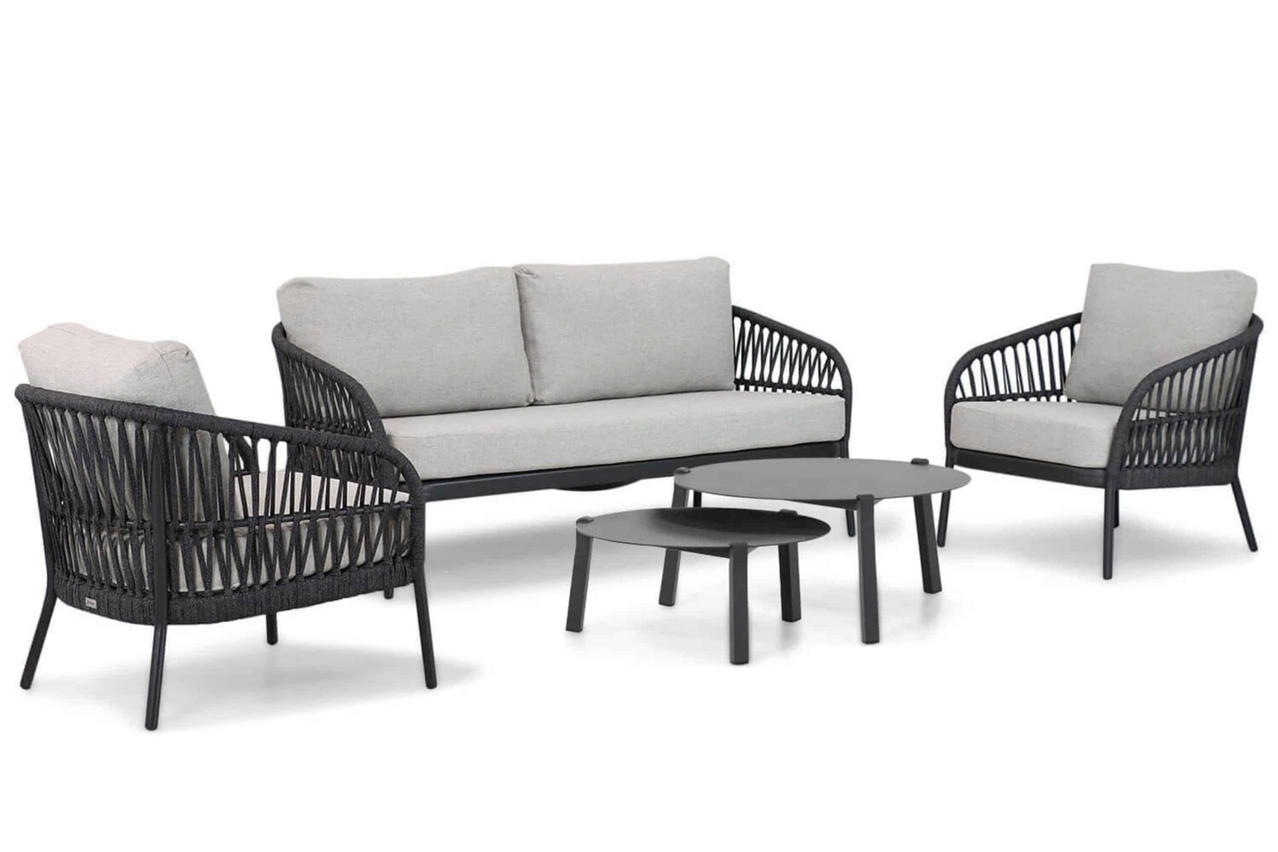 coco puerto/rimini 60/75 cm stoel bank loungeset 5 delig