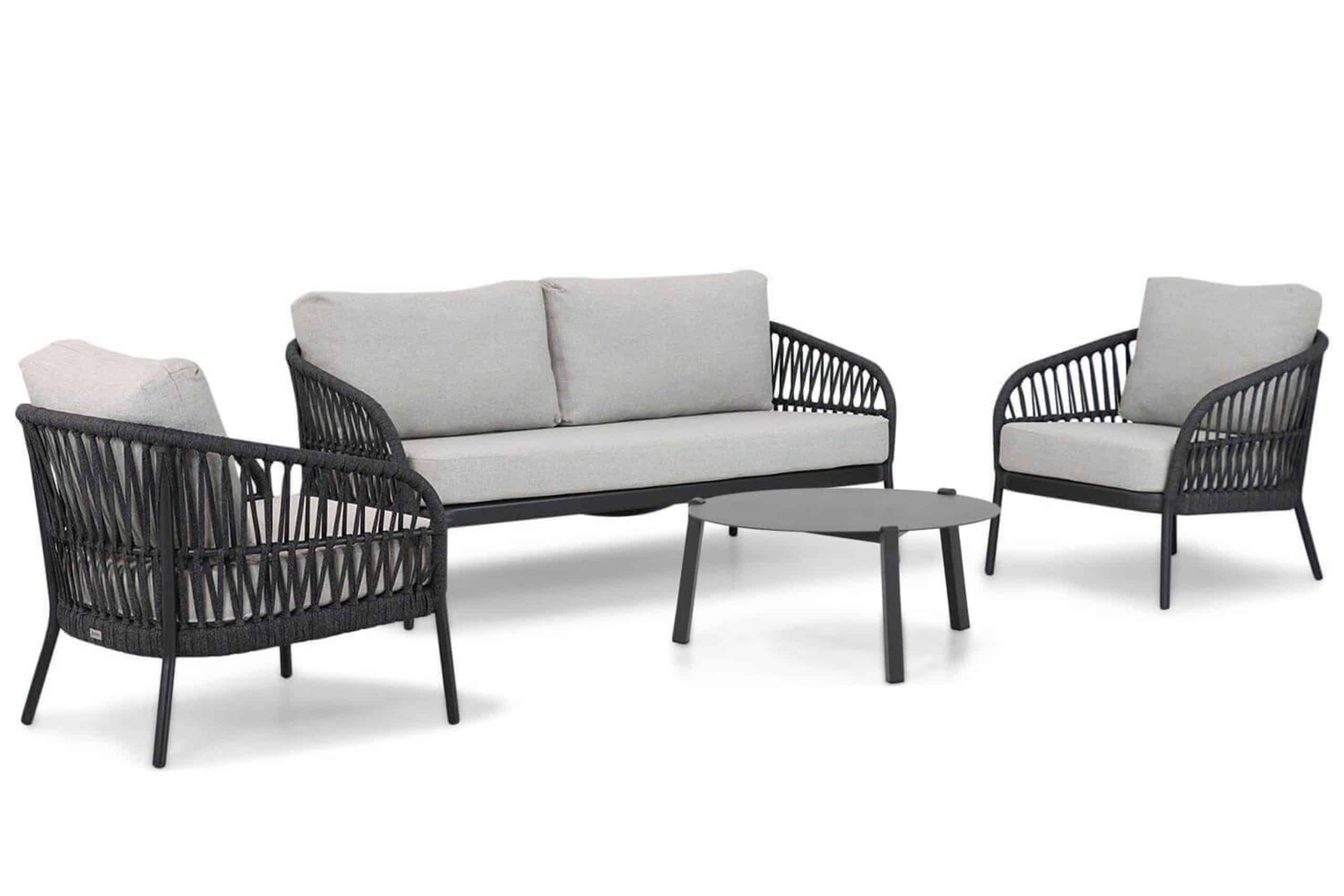 coco puerto/rimini 75 cm stoel bank loungeset 4 delig