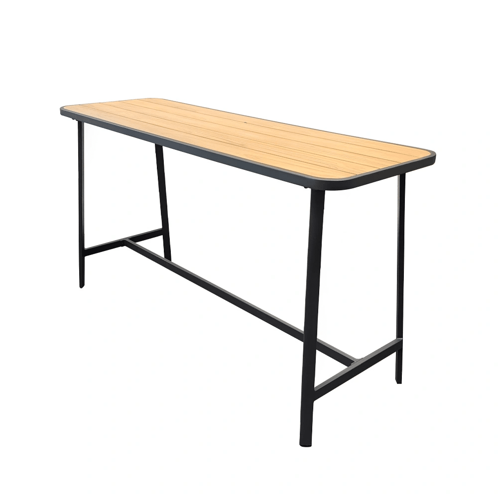 elmas bartafel antraciet 175x58x95 cm trestino