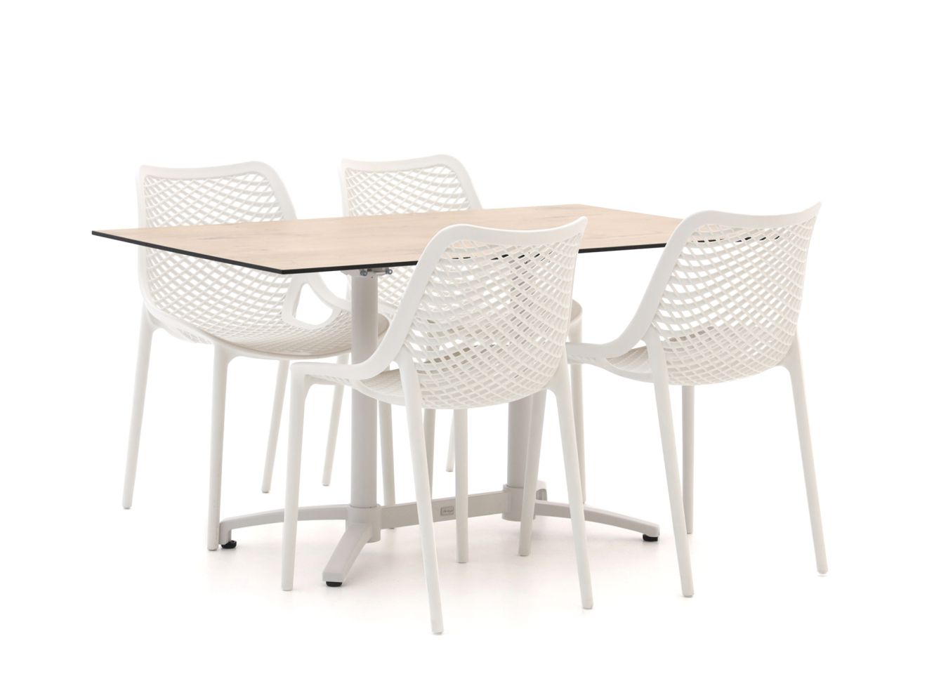 forza ripi/canzo 140cm dining tuinset 5 delig stapelbaar inklapbaar laagste prijsgarantie!