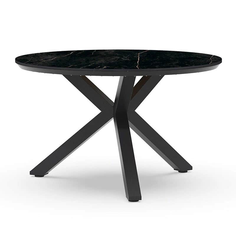 oblong tuintafel marble charcoal dia. 120 cm tierra outdoor