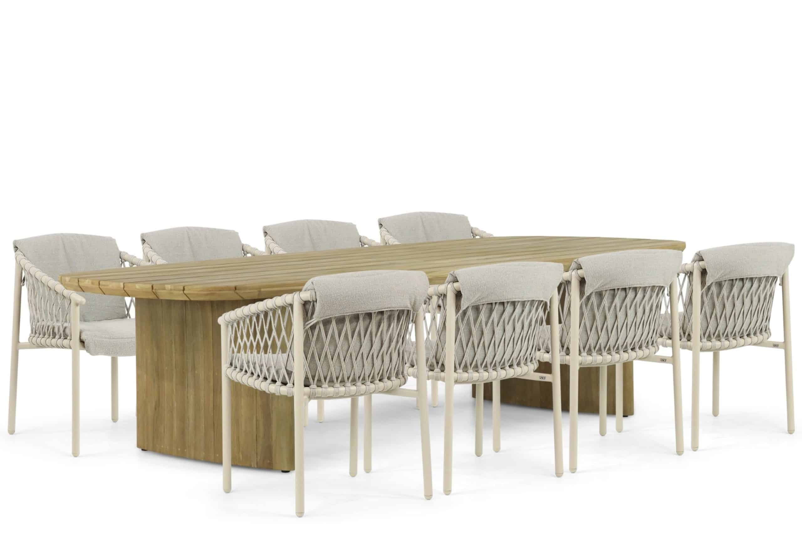 4 seasons outdoor allora/falcon 300 cm dining tuinset 9 delig