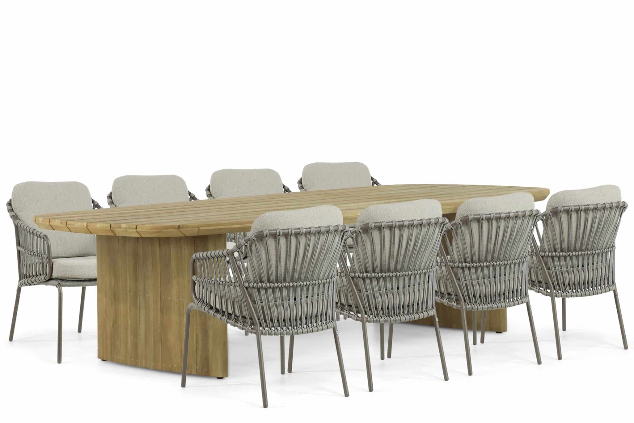 4 seasons outdoor capalbio/falcon 300 cm dining tuinset 9 delig