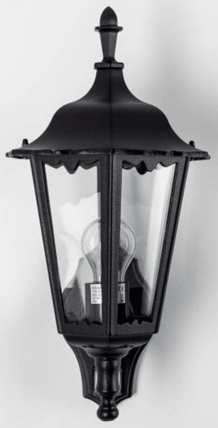 buitenlamp ancona zwart ks verlichting