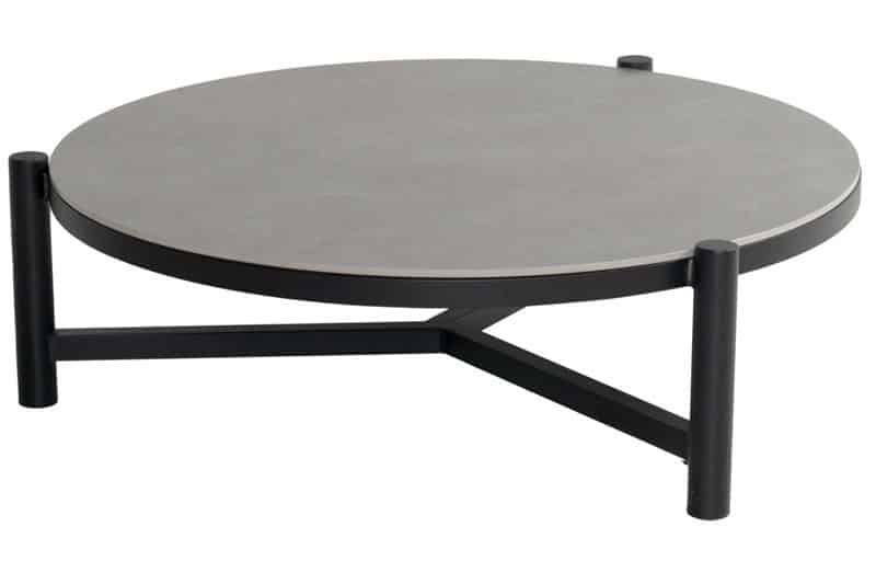 carson koffietafel zwart dia. 126xh 38 cm hartman