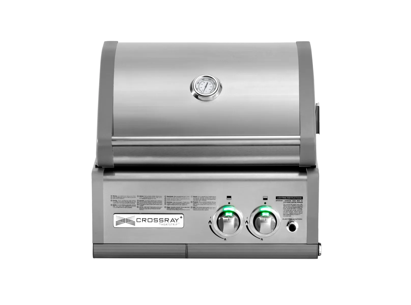 heatstrip | crossray 2 built in bbq | 2 burner | 30 mb