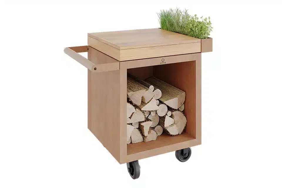 ofyr | mise en place table corten 65 pro | teak wood