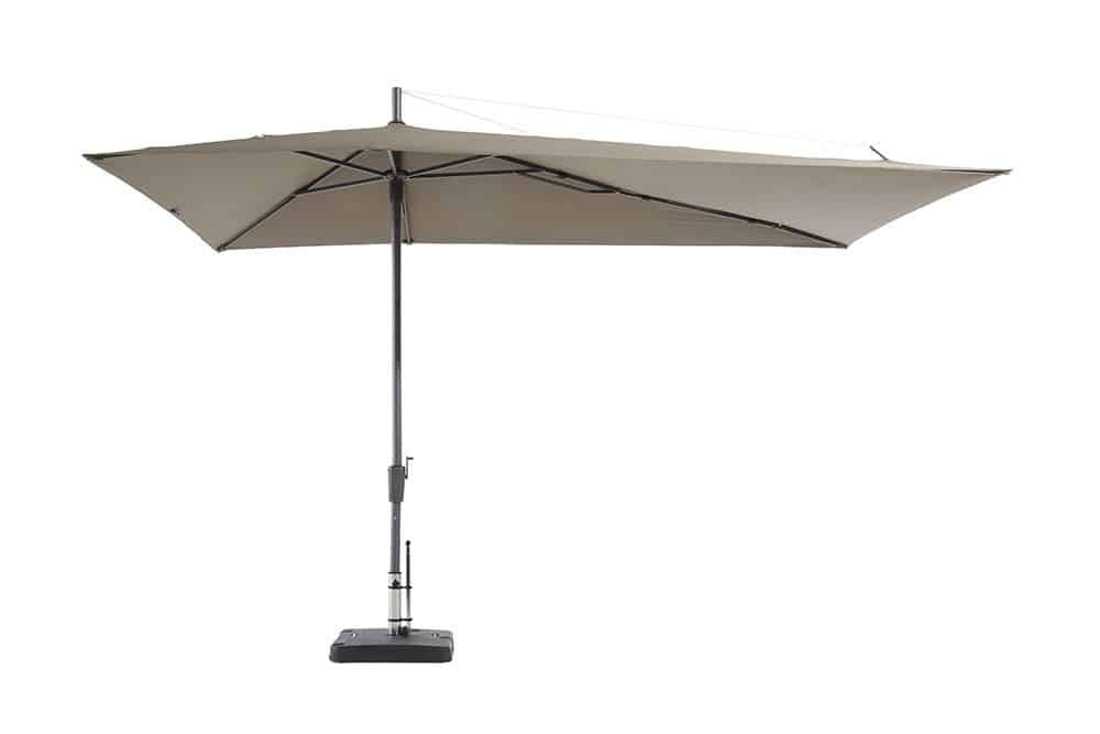 stokparasol asymetriq asymetrique sideway 360 x 220 cm grey zonwering madison