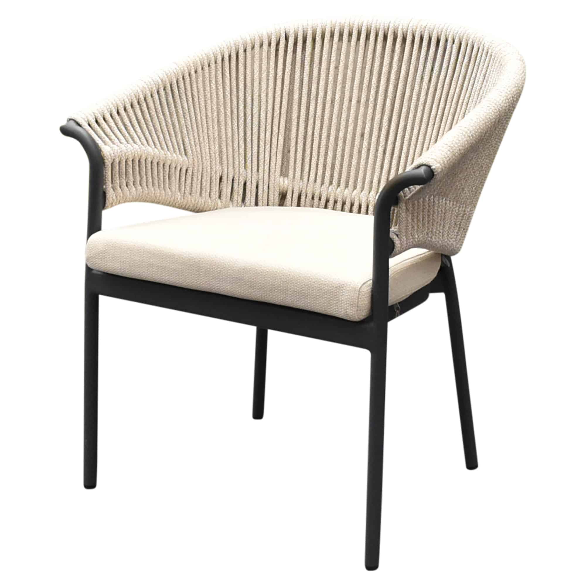 suns santorini dining tuinstoel matt royal grey camel sand