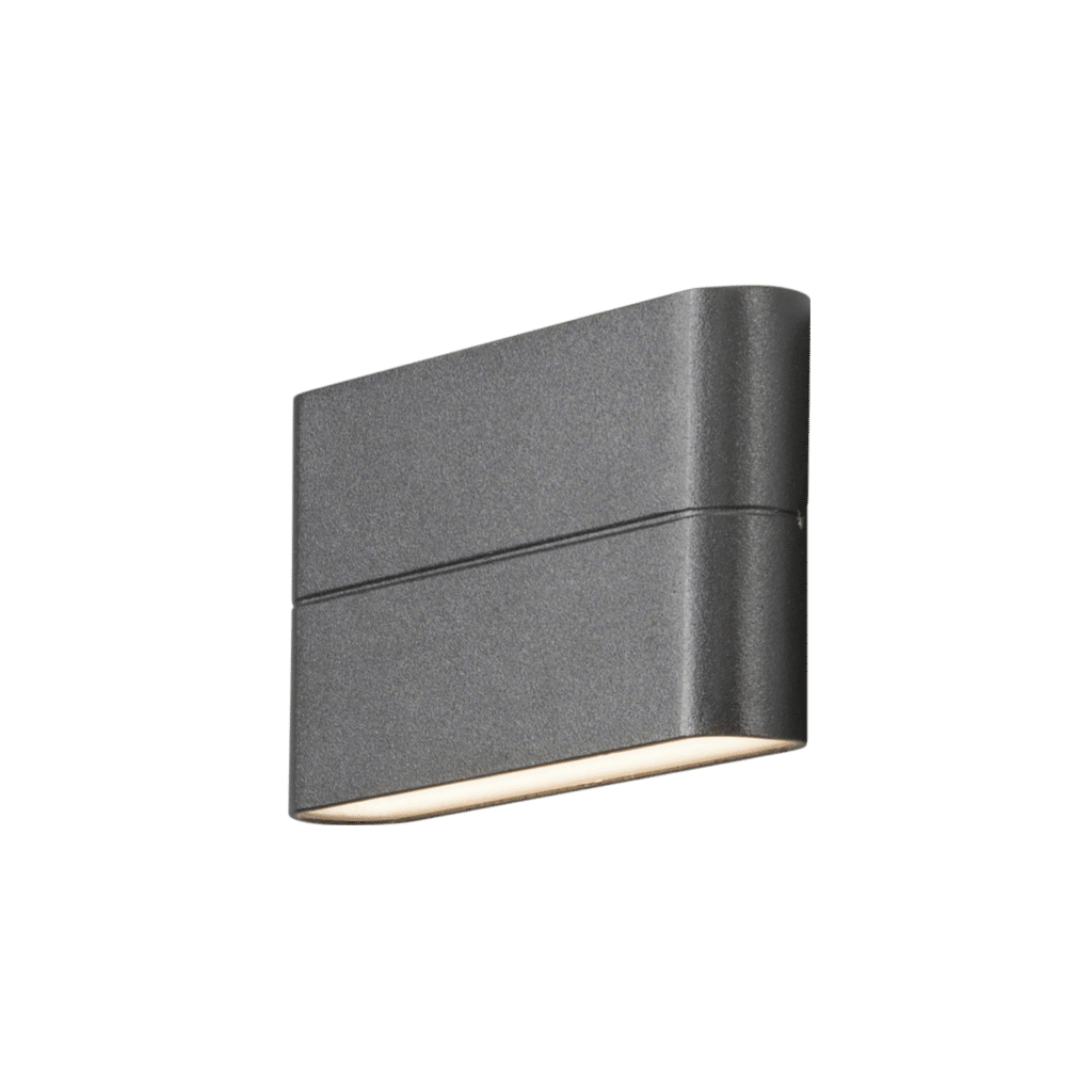 wandarmatuur chieri 2x6w 9cm grijs konstsmide