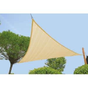 express schaduwdoek wind doorlatend zandbeige 4.2 x 4.2 meter