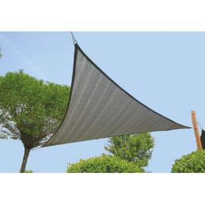 express schaduwdoek wind doorlatend zilvergrijs 4.2 x 4.2 meter