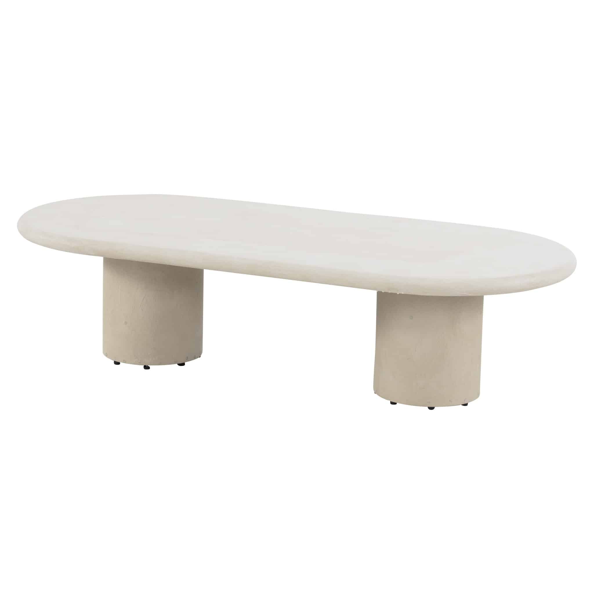 hampton lounge tuintafel ovaal mortex beige 140x65xh35 cm 4 seasons outdoor