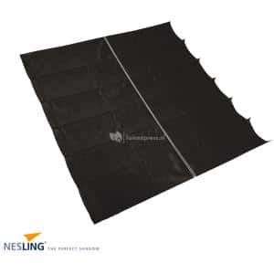 nesling coolfit harmonica schaduwdoek zwart 2.9 x 3 meter