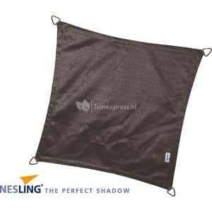 nesling coolfit schaduwdoek vierkant antraciet 3.6 x 3.6 x 3.6 meter