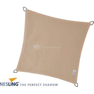nesling coolfit schaduwdoek vierkant gebroken wit 3.6 x 3.6 x 3.6 meter