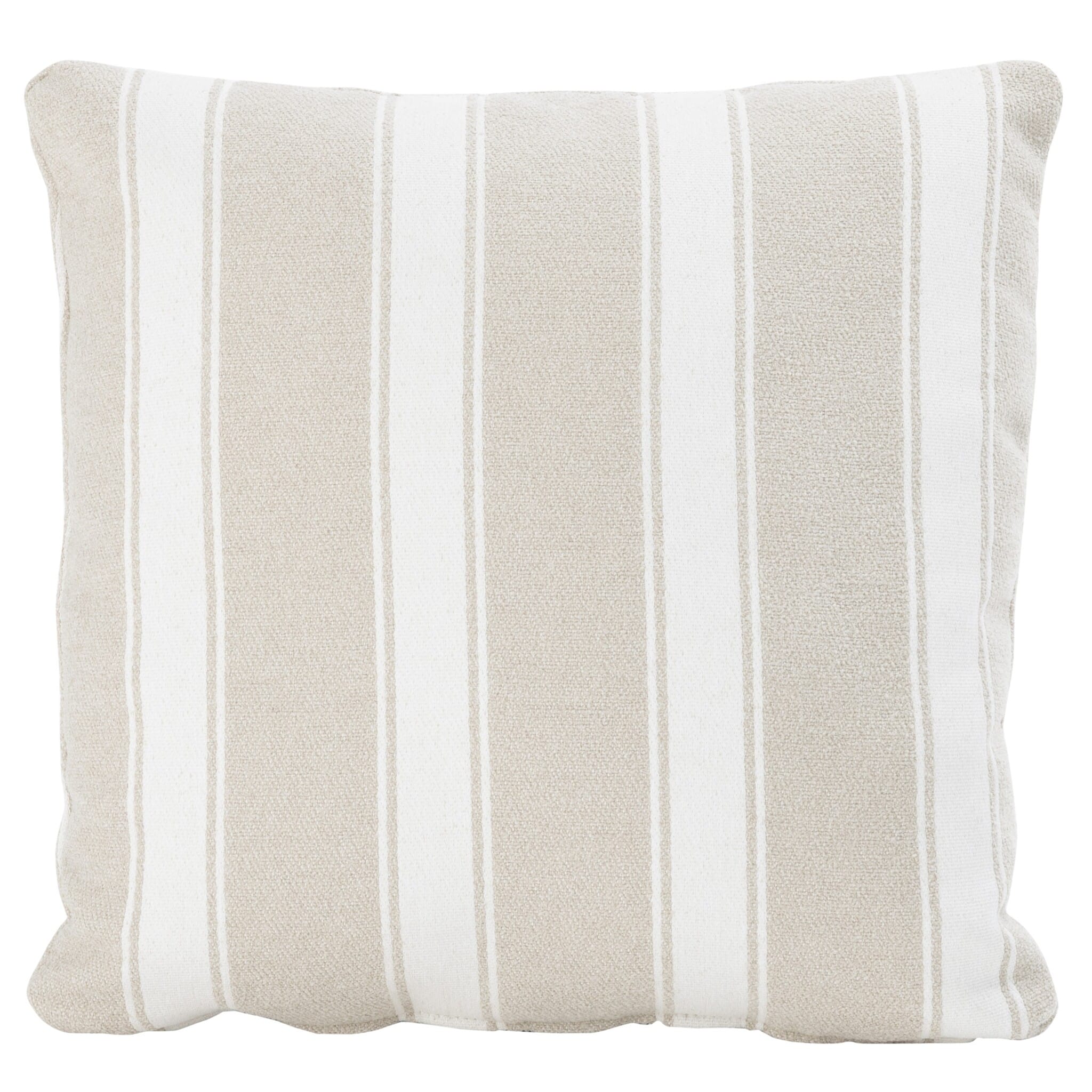 sierkussen 50×50 cm boucle stripe cream 4 seasons outdoor