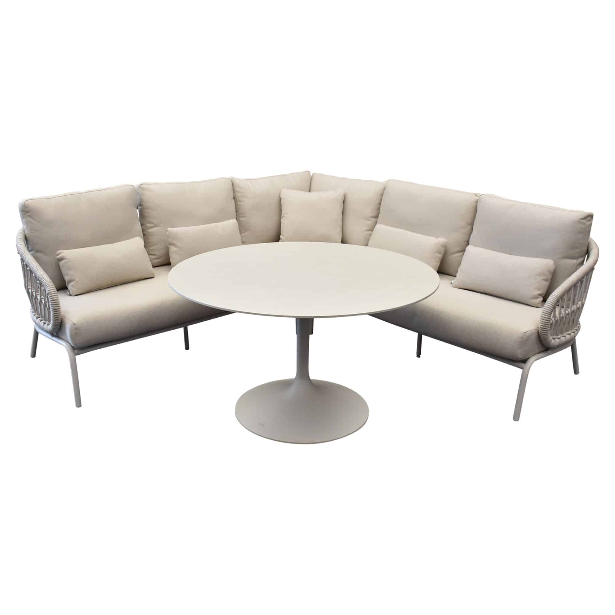 suns tosca hoek loungeset 4 delige camel sand rope