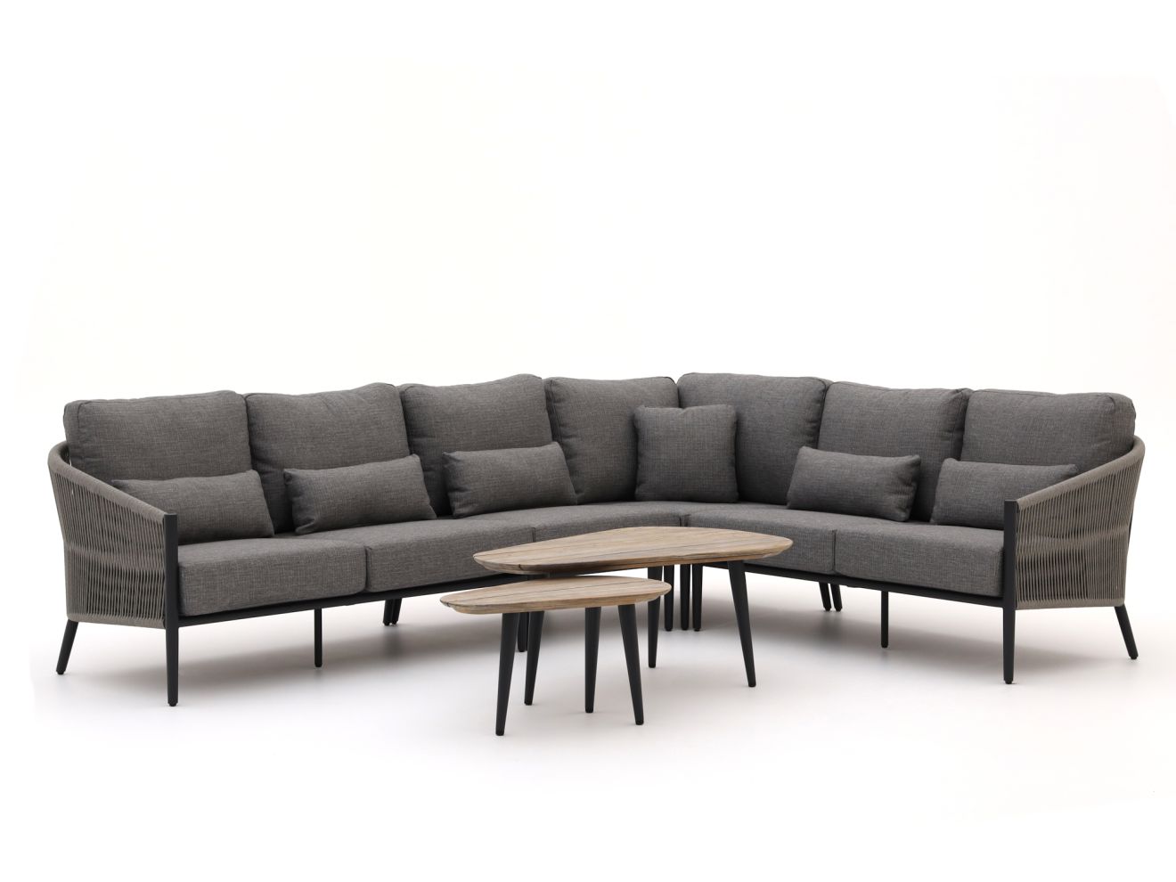 bellagio mineo/rough k hoek loungeset 6 delig laagste prijsgarantie!
