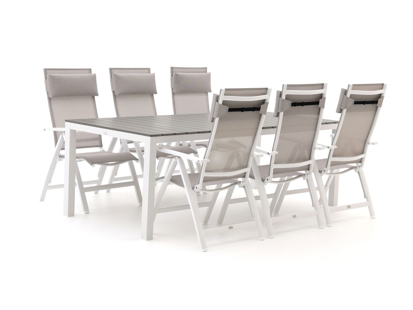 bellagio avenza/fidenza 220cm dining tuinset 7 delig verstelbaar laagste prijsgarantie!