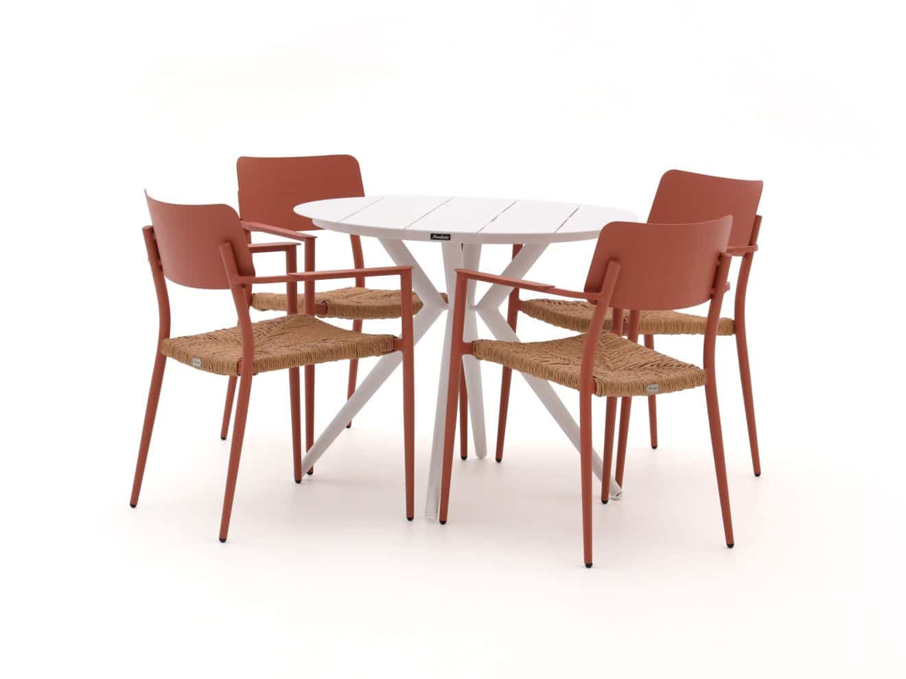 bellagio cino/sora ø 90cm dining tuinset 5 delig stapelbaar laagste prijsgarantie!
